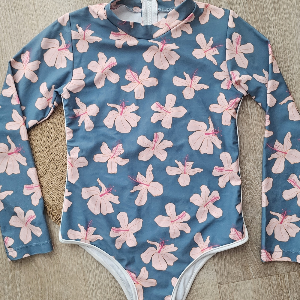 Floral Kids Swim Rashguard